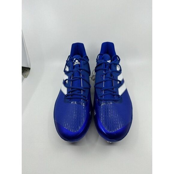 Men Adidas Adizero Afterburner 8 Baseball Cleats Royal Blue FZ4215 Size 13 NEW - Picture 4 of 6